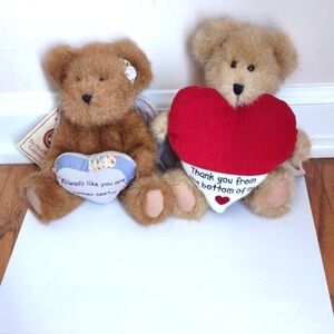 Boyd's Bears The Head Bean Collection Stuffed Bears with Messages